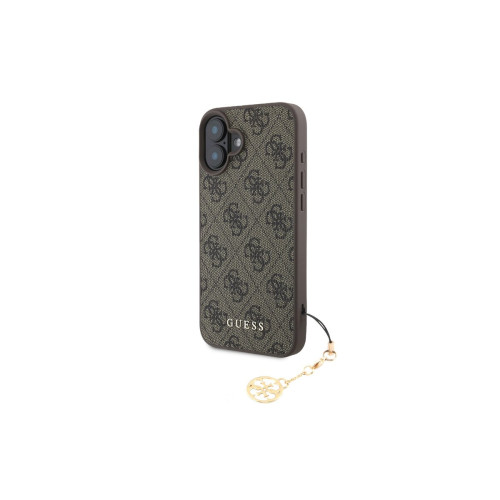 GUESS - iPhone 16 Plus - Phone Case - Brown with Charm