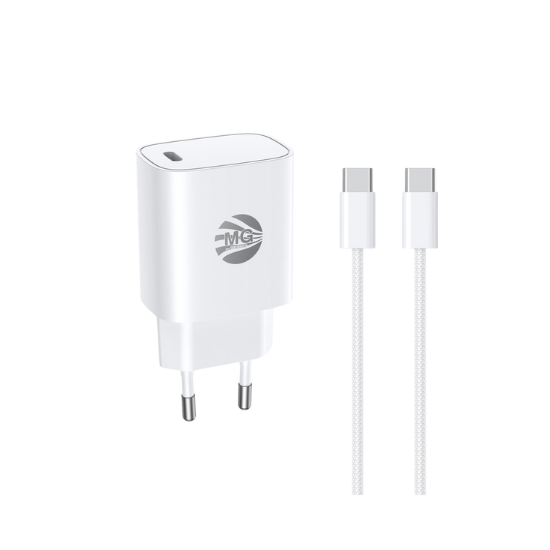 MG - Adapter Met Kabel - GaN Technologie - 30W Adapter + 60W Kabel - Super Fast Charging - Wit - 1 P