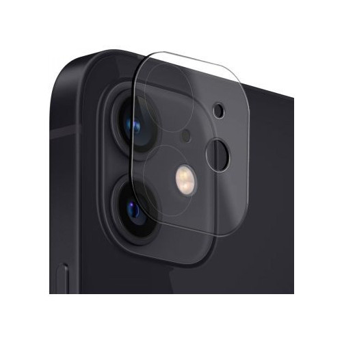 MG - Geschikt Voor - iPhone 12 Camera Lens Protector - Zwart - Eenvoudige Installatie