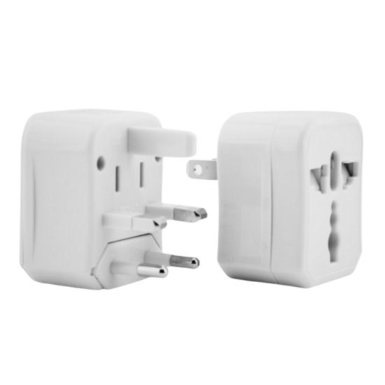 MG - Reisstekker van EU naar VS/USA - Wereldstekker - Reis Adapter - Wit -Travel Adapter