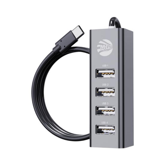 MG - Type-C Adapter 4 in 1 - Adapter Met 4 poort USB 2.0 HUB + 480MBP 0.8 Meter