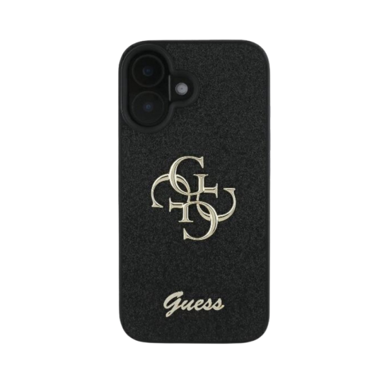 Guess hoesje met logo - iphone 15 - Zwart