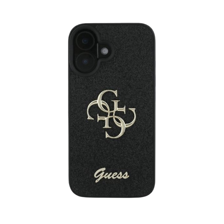 Guess hoesje met logo - iphone 15 - Zwart