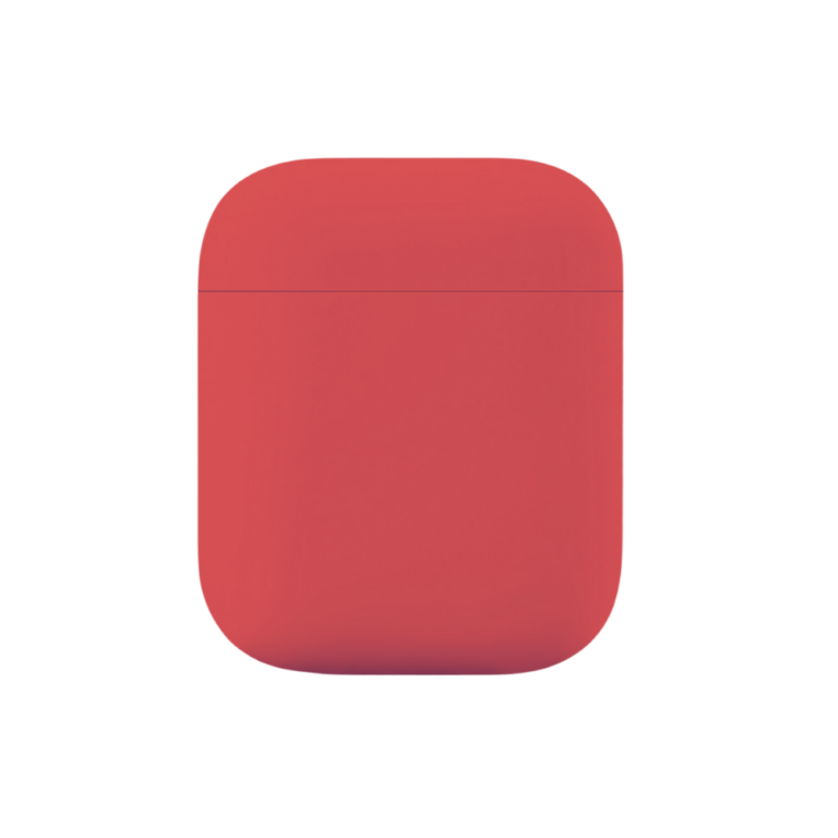 MG - Premium Hoesje Geschikt Voor Airpod 1/2 - Rood Oplaadcase Van Plastic