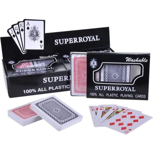 Super Royal - Speelkaarten - Pokerkaarten - Poker Cardsplaying Cards - Double Deck Printing -100% Wa