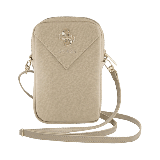 Guess Big 4G Metal Logo Pouch met Riem - (Geschikt voor toestellen tot 7 Inch) - Goud