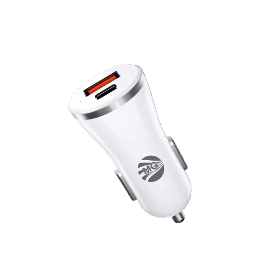 MG - Autolader - 38W - 2 Poorten - USB + Type-C Snellader - Sigarettenaansteker - Power Delivery Tel