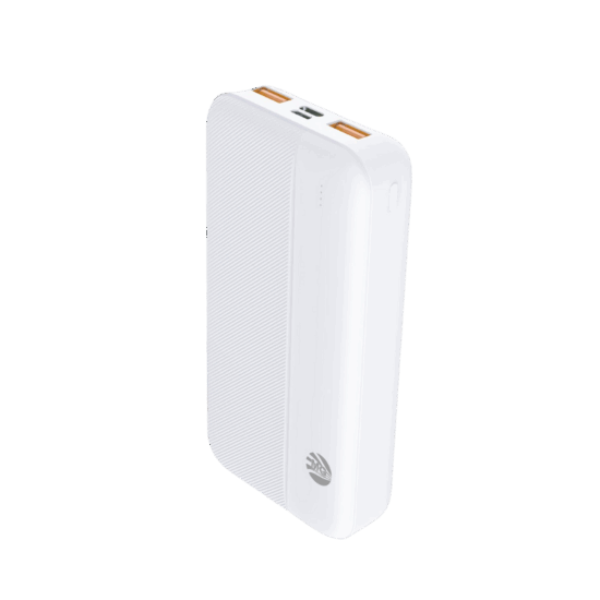 MG - Draagbare Powerbank - 2 Apparaten Tegelijk Opladen - 20000Mah Wit