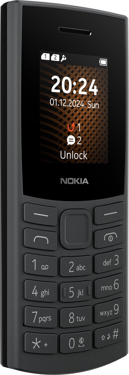 Nokia Nokia 105  4G 1691 DS -  Charcoal - Grijs