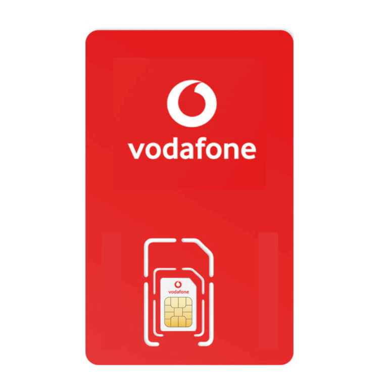 Vodafone Standaard SIM inclusief €5 Beltegoed