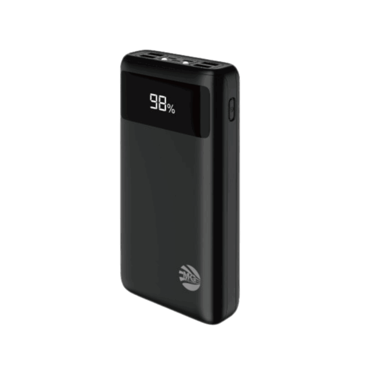 MG Powerbank 30000mAh - 4 USB-uitgangen - Zwart