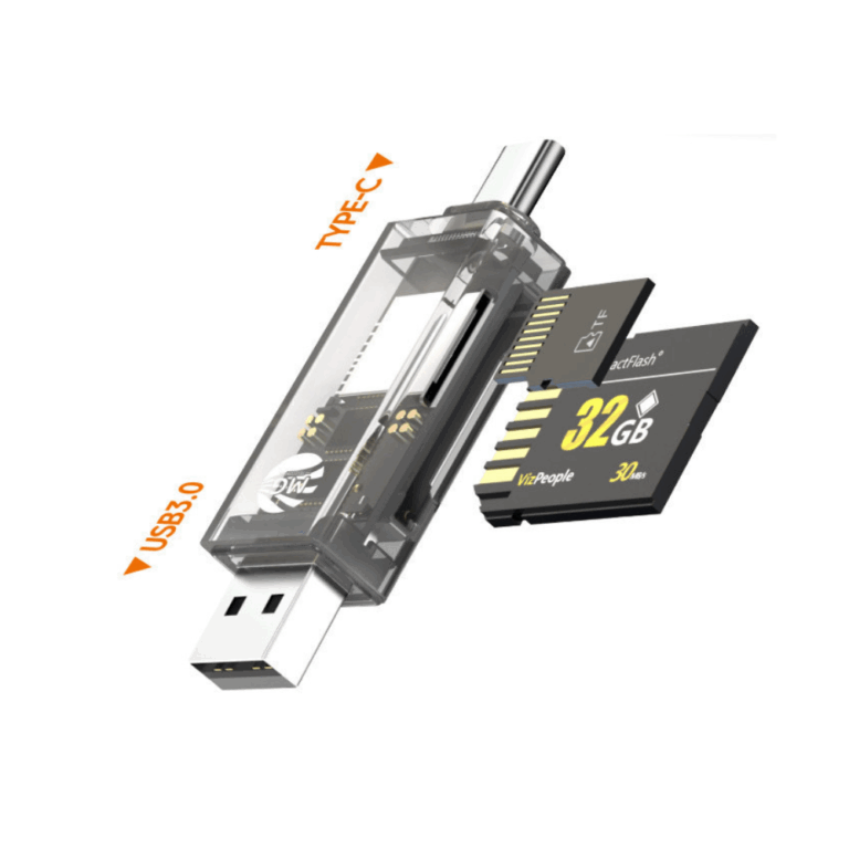 MG - SD Kaart lezer USB C - Card reader USB 3.0 - Kaartlezer SD kaart - Geheugenkaartlezer