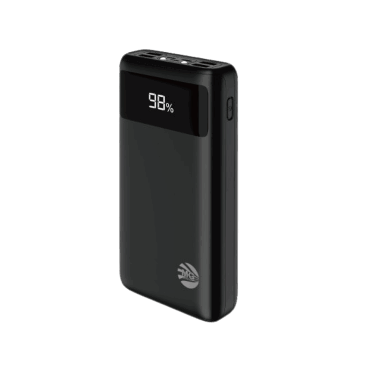 MG Powerbank 30000mAh - 4 USB-uitgangen - Zwart