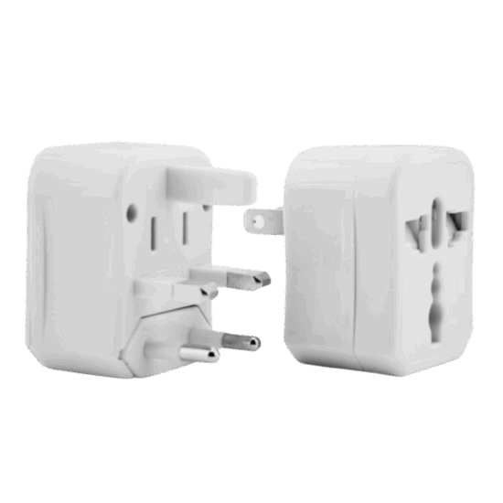 MG - Reisstekker van EU naar VS/USA - Wereldstekker - Reis Adapter - Wit -Travel Adapter