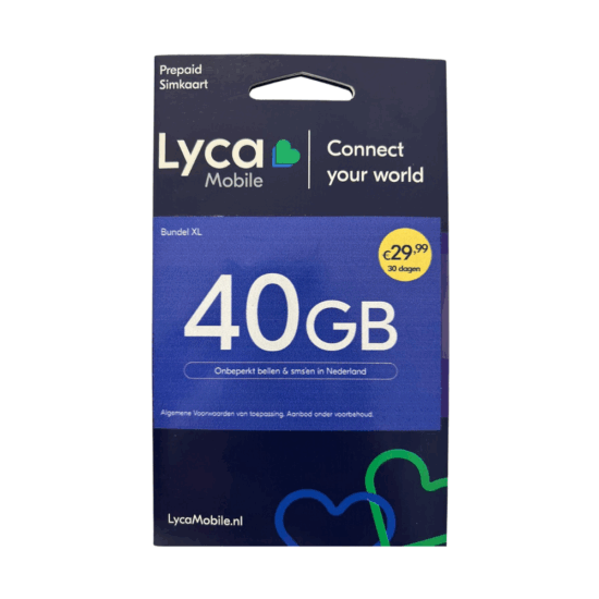 Lyca Mobile Bundel XL 40GB