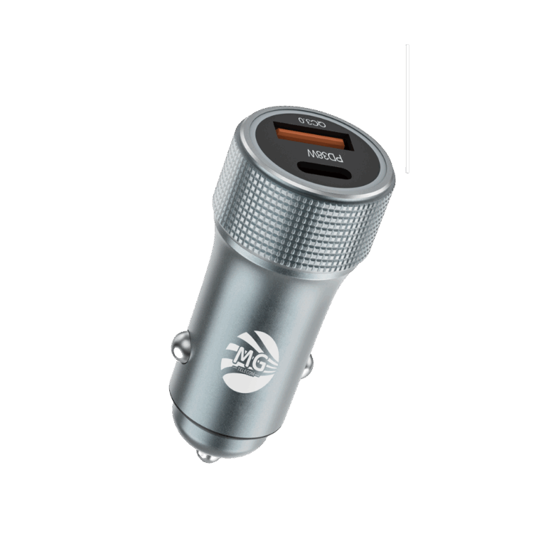 MG - Autolader Dual USB-C - 40W - 1 Poort Type-C 1 Poort Usb Snellader - Sigarettenaansteker - Power