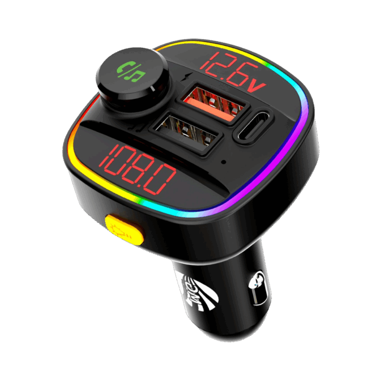 MG - FM Car Transmitter 12,6V MG-VC28 Met Bluetooth / USB Met Kleur 7+1