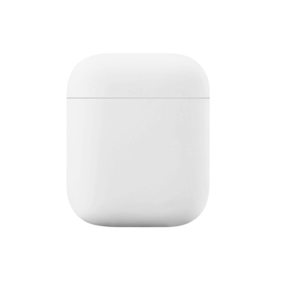 MG - Premium Hoesje Geschikt Voor Airpod 1/2 - Wit Oplaadcase Van Plastic