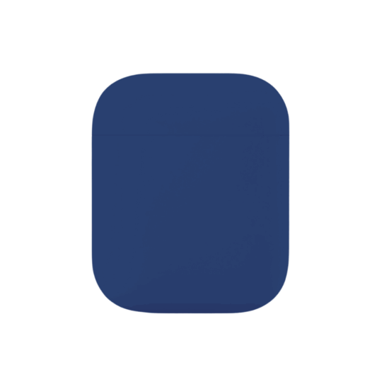 MG - Premium Hoesje Geschikt Voor Airpods 1/2 - Blauw Oplaadcase Van Plastic