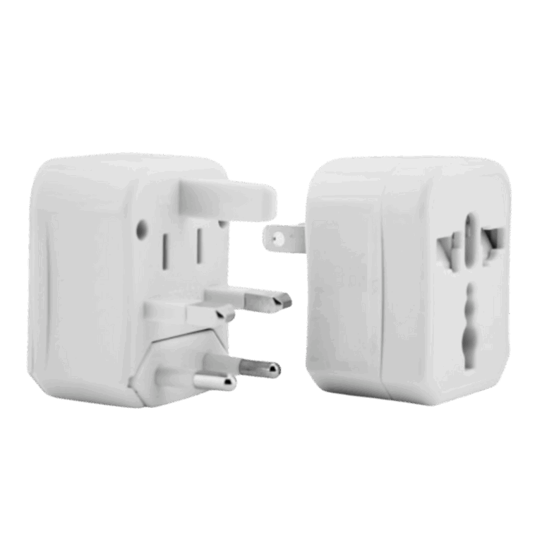 MG - Reisstekker van EU naar VS/USA - Wereldstekker - Reis Adapter - Wit -Travel Adapter