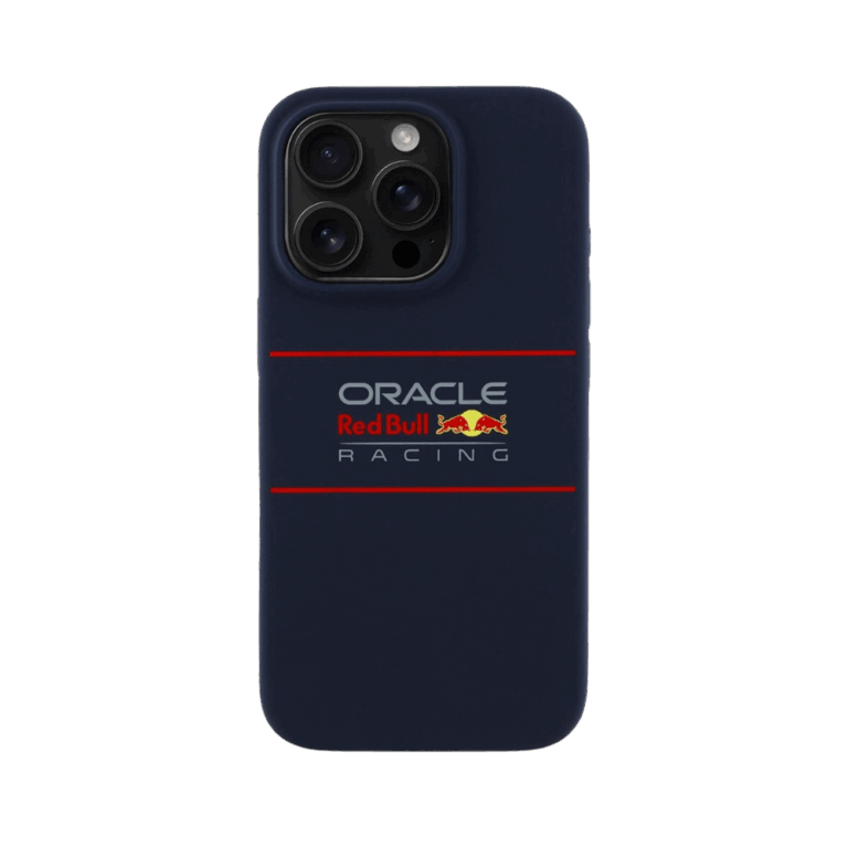 Red Bull Racing Silicone Oversize Horizontal Logo Back Cover hoesje met MagSafe voor Apple iPhone 16