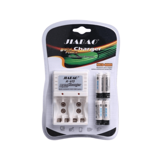 Batterijen Oplader, Battery Charger, Geschikt voor AA Batterijen