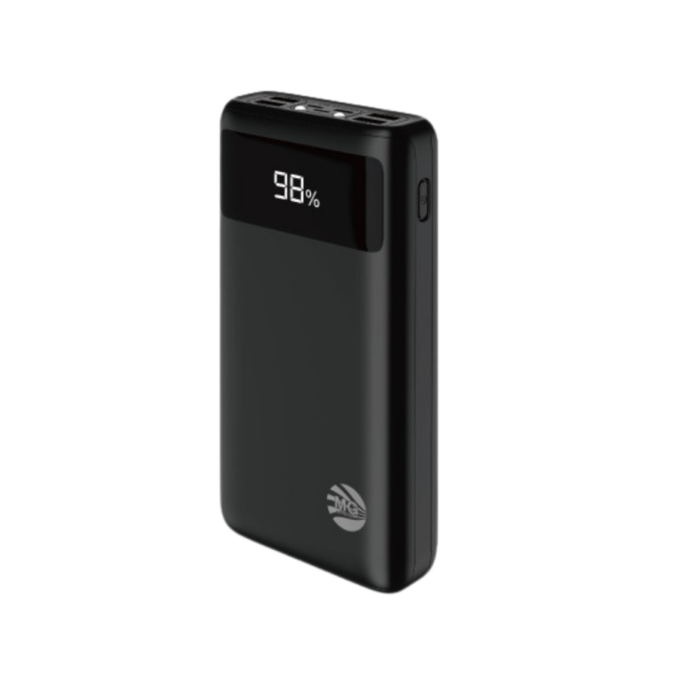 MG Powerbank 30000mAh - 4 USB-uitgangen - Zwart