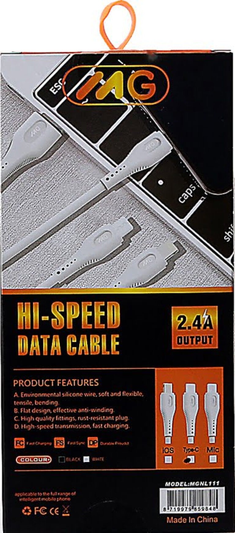 MG - USB naar Micro usb Data Sync laadkabel, voor Samsung Galaxy Telefoons