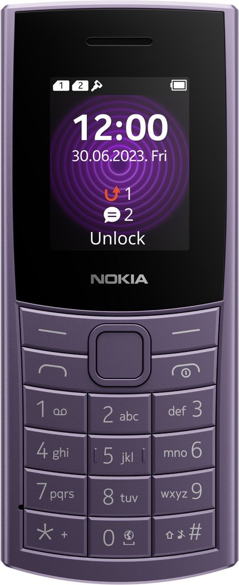 Nokia 110 4G (2023) - 128MB - Purple (Als Nieuw)