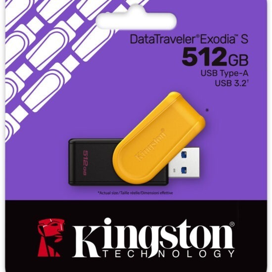 Kingston DataTraveler ´´Exodia'´S -512GB  Type-A - USB 3.2 - (Black/Yellow)