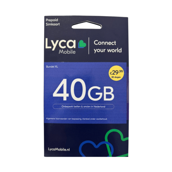 Lyca Mobile Bundel XL 40GB
