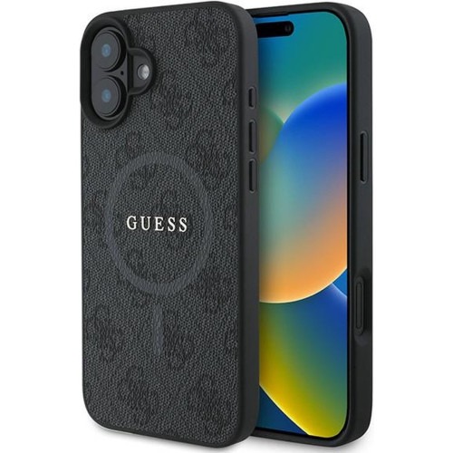 GUESS - iPhone 16 Plus - Phone Case - Black - Ring (MagSafe)
