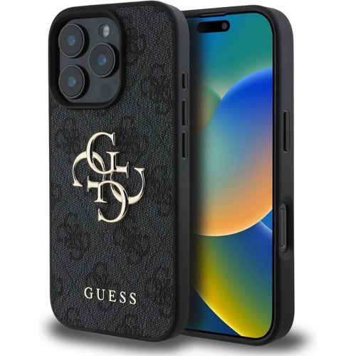 GUESS - iPhone 16 Pro Max- Phone Case - Black - Logo