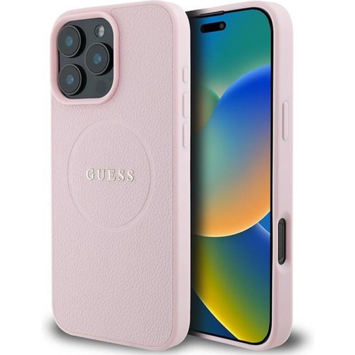 GUESS - iPhone 16 Pro - Phone Case - Pink (MagSafe)