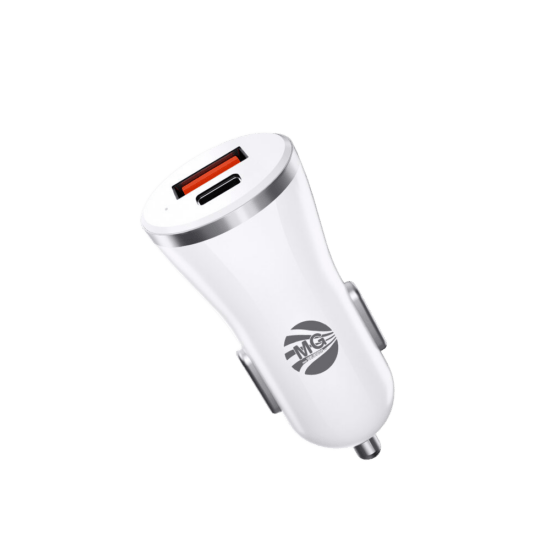 MG - Autolader - 38W - 2 Poorten - USB + Type-C Snellader - Sigarettenaansteker - Power Delivery Tel