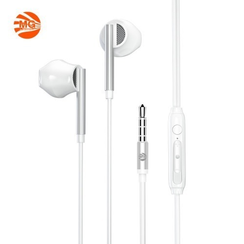 MG - Oortjes - Earphones -  3,5 Jack aansluiting - Hoge Geluid Kwaliteit - Wit HF171