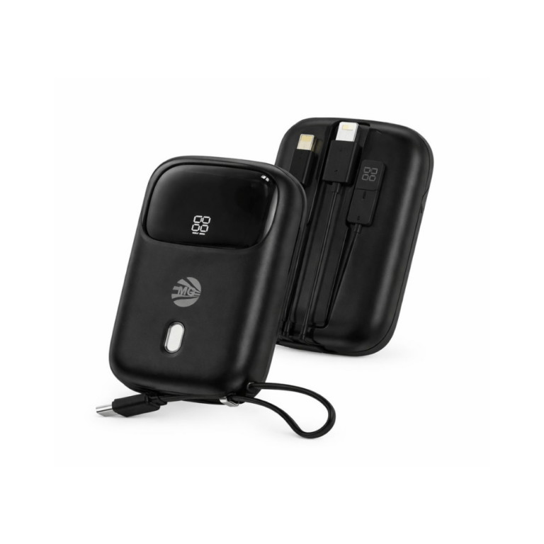 MG P61 10000mAh Powerbank - USB-C + 2 Oplaadkabels - Zwart