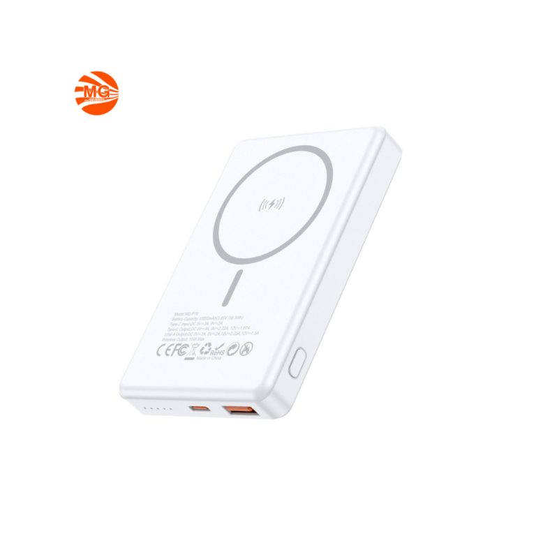 MG P79 10000mAh Powerbank - 15W Draadloos Opladen - Wit