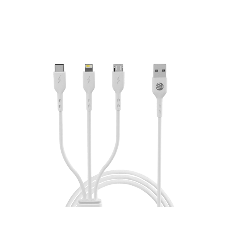 MG X173 - Oplaadkabel 3 in 1 Lightning/USB-C/MicroUSB - iPhone/iPad/Android