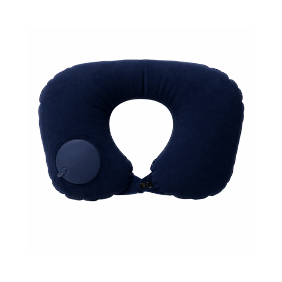 Reis Nekkussen Opblaasbaar Navy - Comfortabel & Compact - voor Vliegtuig, Auto & Reizen