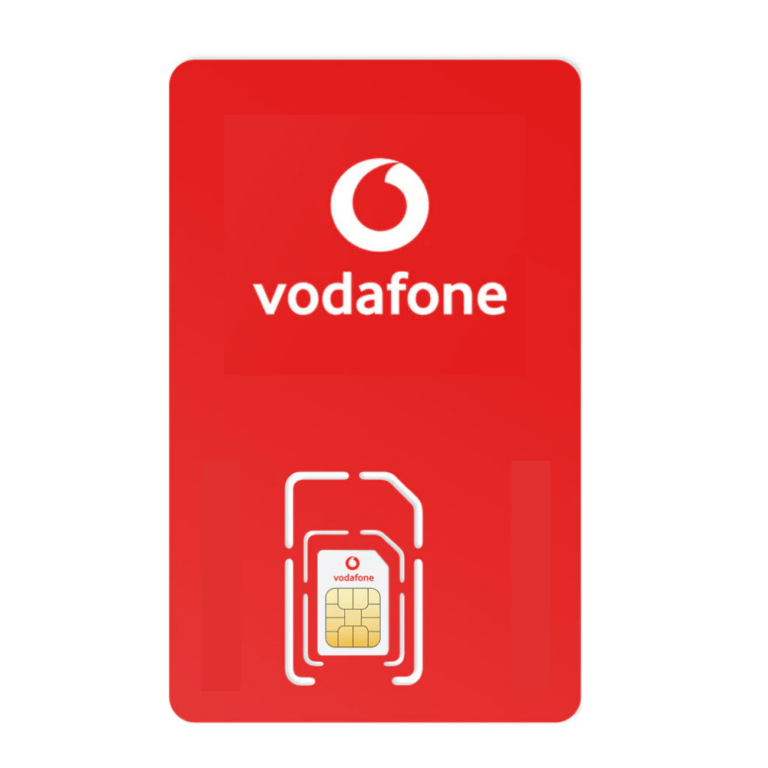 Vodafone Standaard SIM inclusief €5 Beltegoed