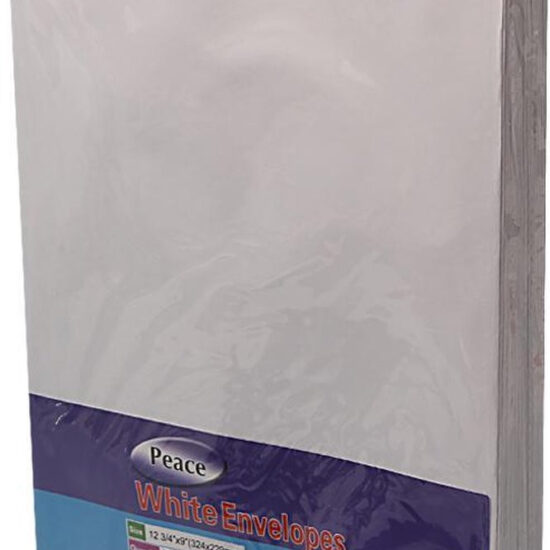 Grote Witte Enveloppen  - 12 3/4"x9"(324x229mm) - 50 Stuks -