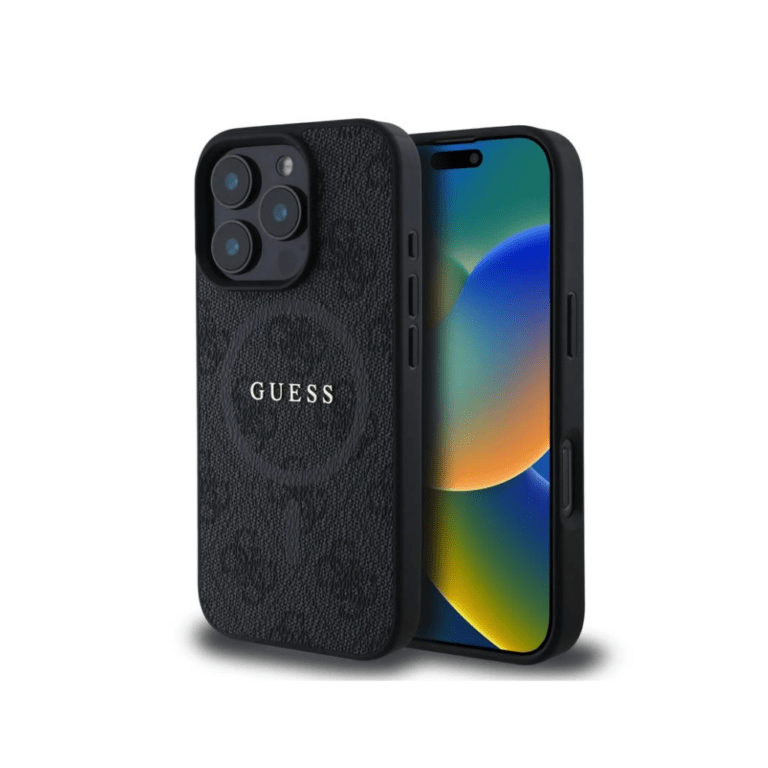 Guess - iPhone 16 Plus - Phone Case - Black - MagSafe (Ring)