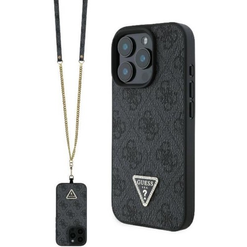 GUESS - iPhone 16 Pro - Hard case- Black - Cross Body