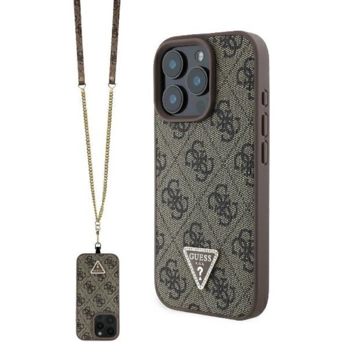 GUESS - iPhone 16 Pro Max - Hard case- Brown - Cross Body