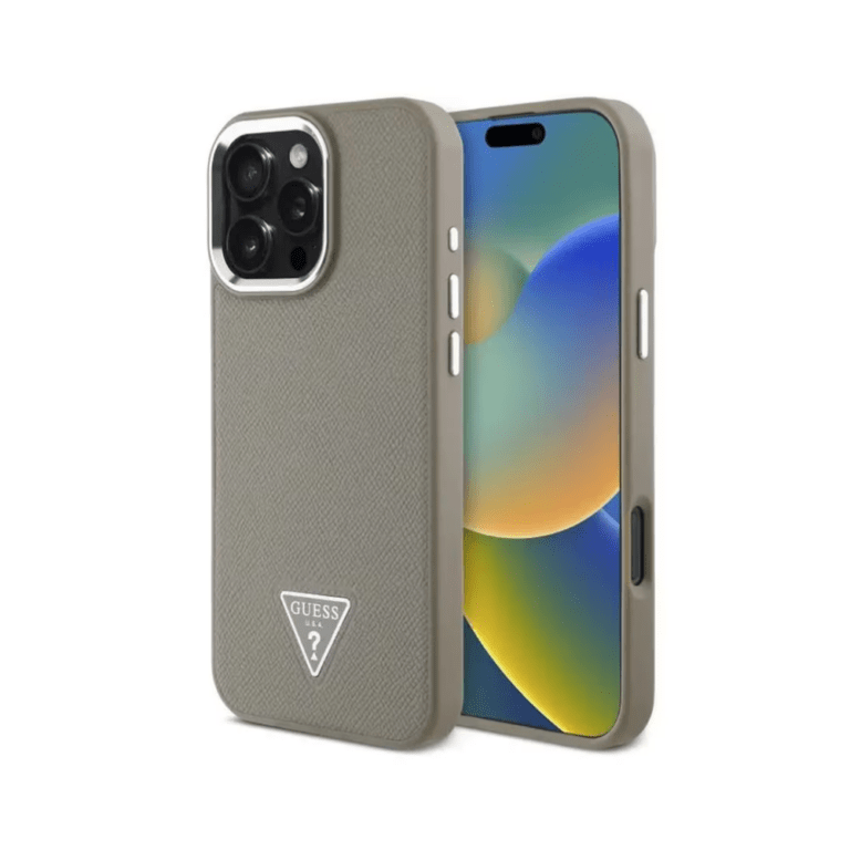 Guess iPhone 16 Pro - Triangle Logo - Brown