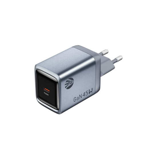 MG CDA238 GaN Fast Charger - PD 45W Type-C Adapter - Grijs