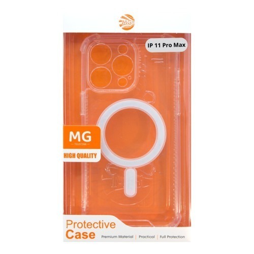 MG - Geschikt Voor - Apple iPhone 11 Pro Max MagSafe Hoesje Transparant