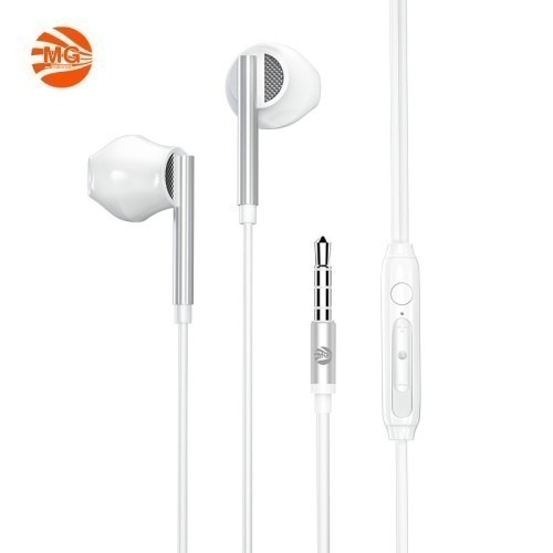 MG - Oortjes - Earphones -  3,5 Jack aansluiting - Hoge Geluid Kwaliteit - Wit HF171