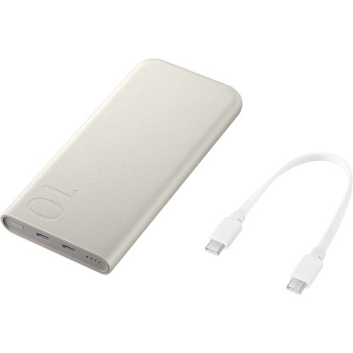 Samsung Fast Charge Duo Powerbank - 25W - USB-C - 10.000 mAh - Beige